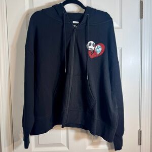 NWT. NBC Hoodie 2X Disney Nightmare Before Christmas Jack and Sally Hoodie